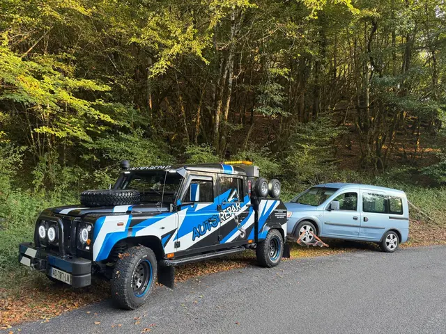 4x4 Defender Auto Repar en dépannage en forêt